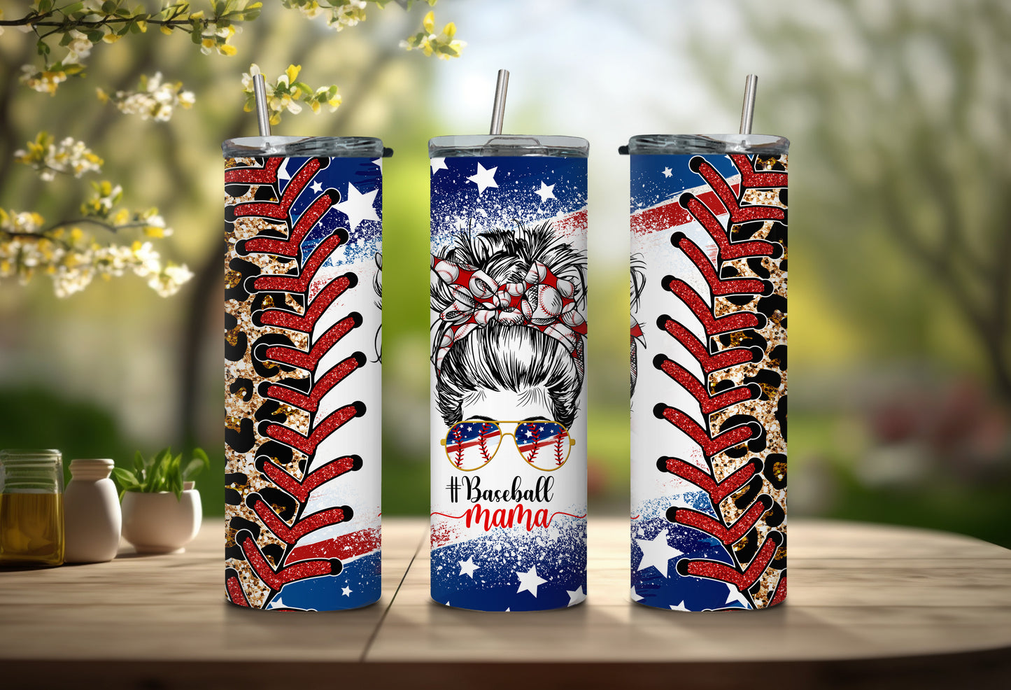 20oz #Baseball Mama Tumbler