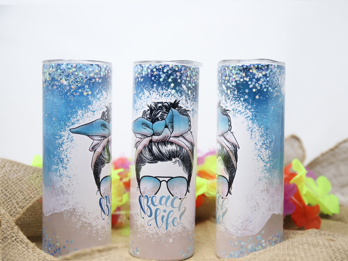Beach Life Blue Tumbler