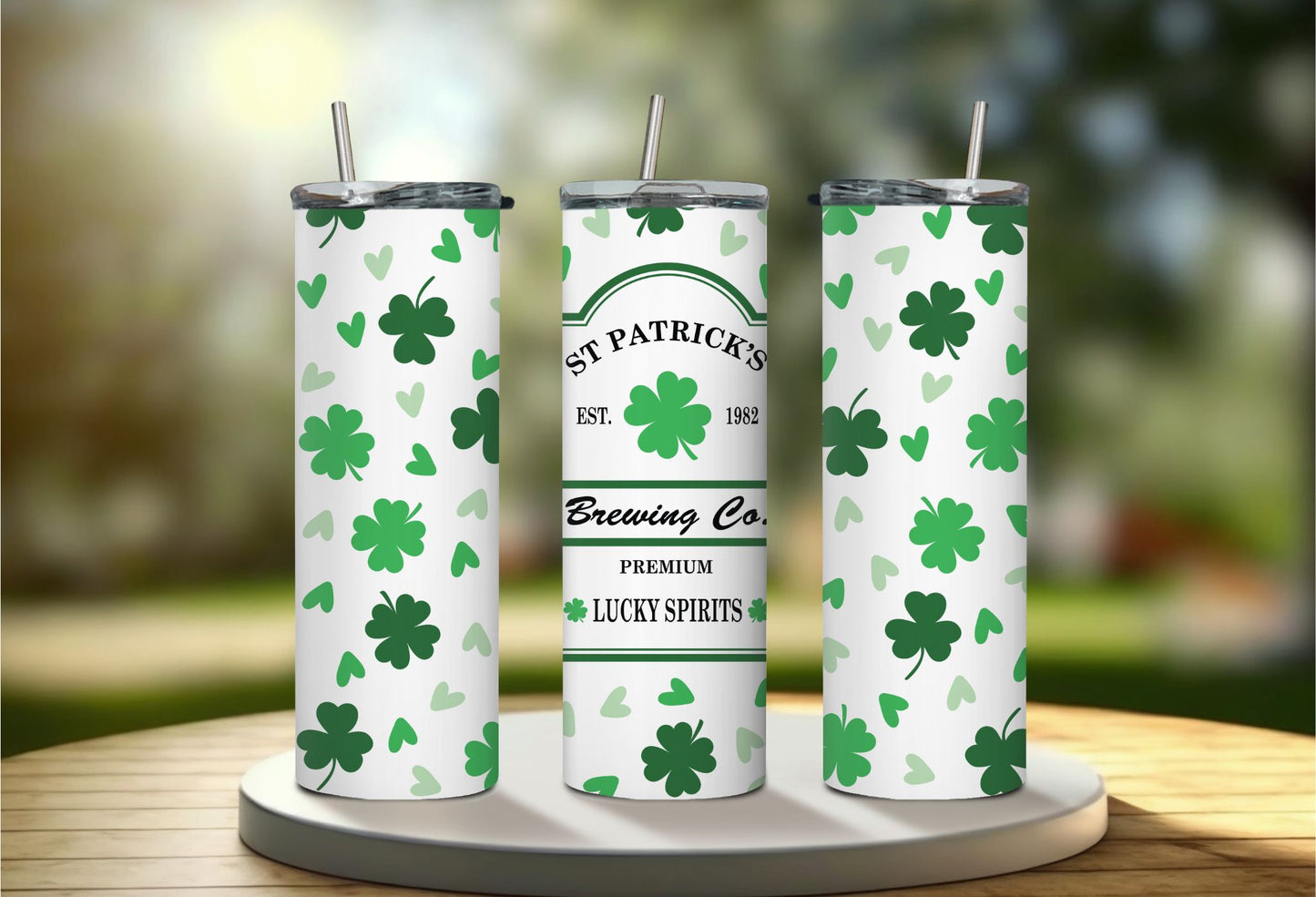 St. Patrick's Day Brewing Company Tumbler - White