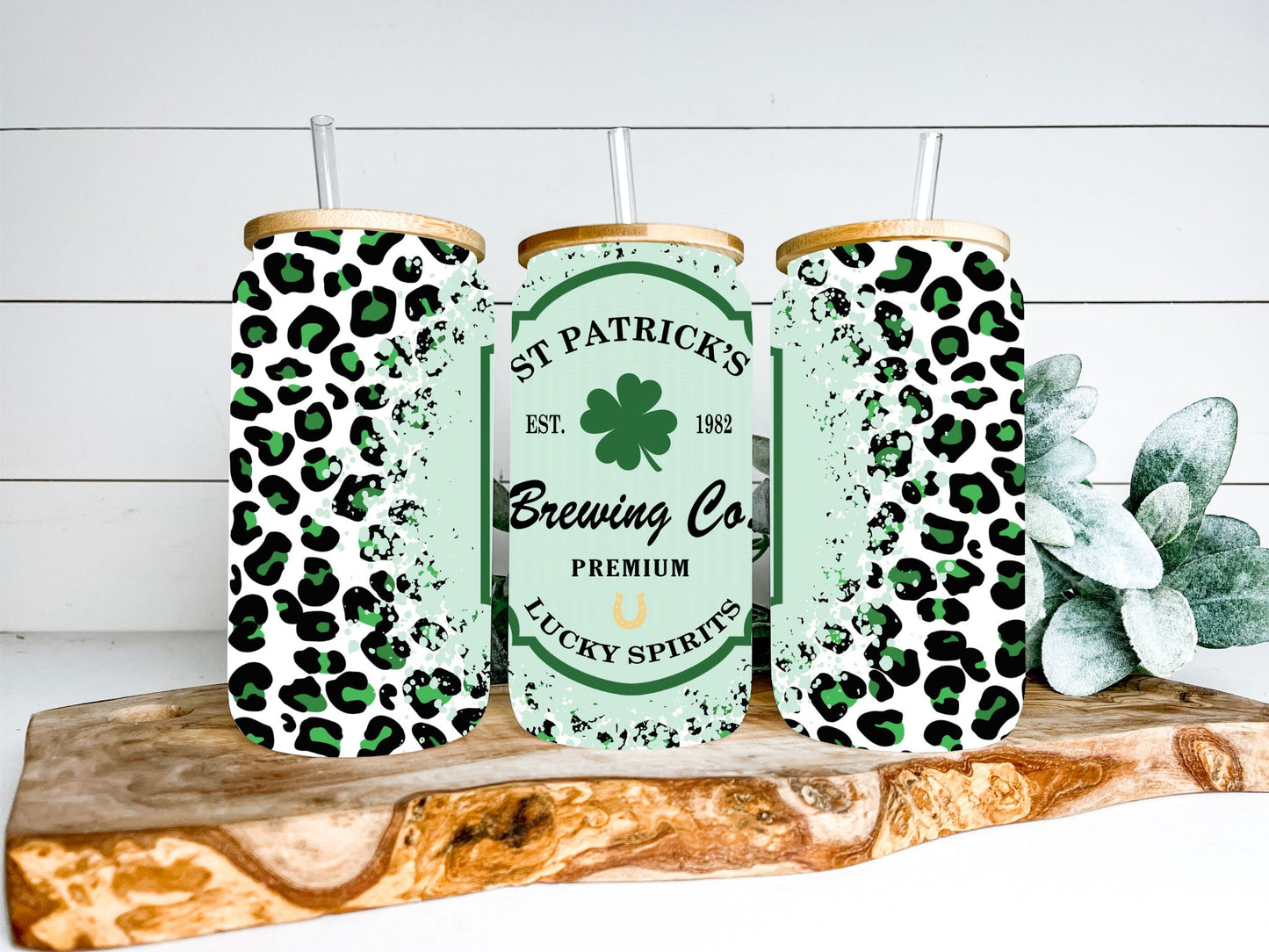 St. Patrick's Day Brewing Company Tumbler - Green and Black