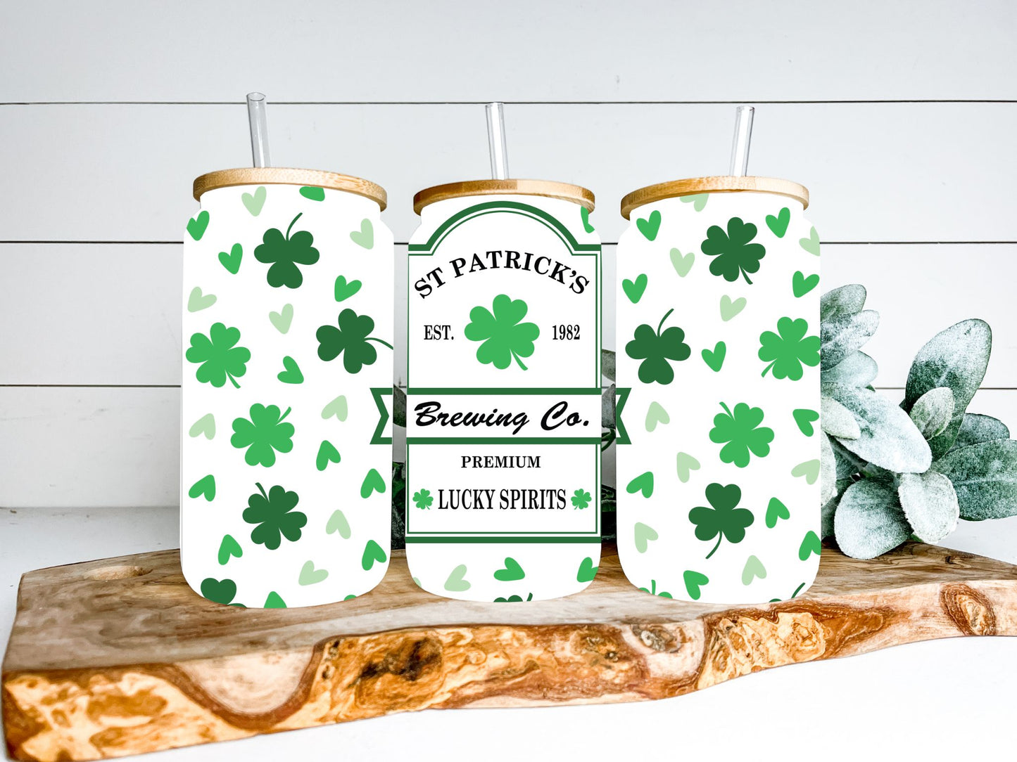St. Patrick's Day Brewing Company Tumbler - White