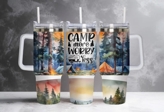 40oz Camp More Worry Less Tumbler