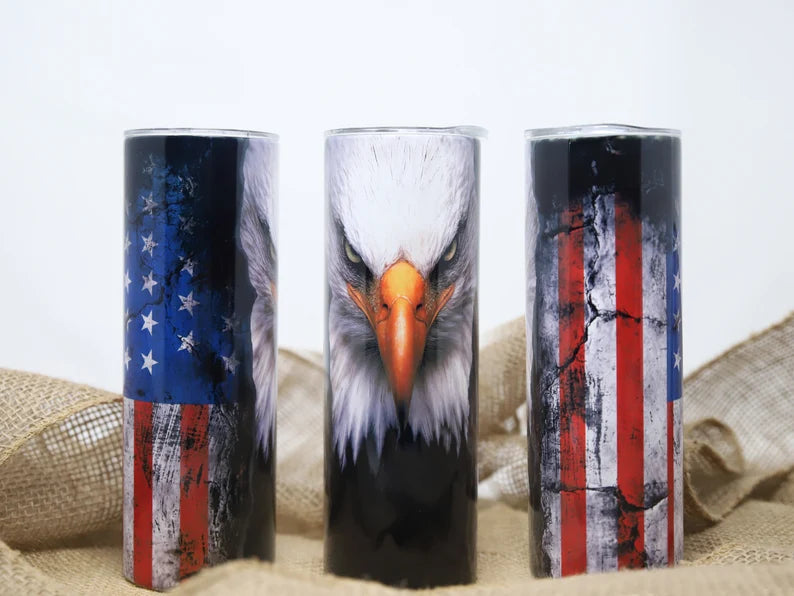 Patriotic Eagle Tumbler